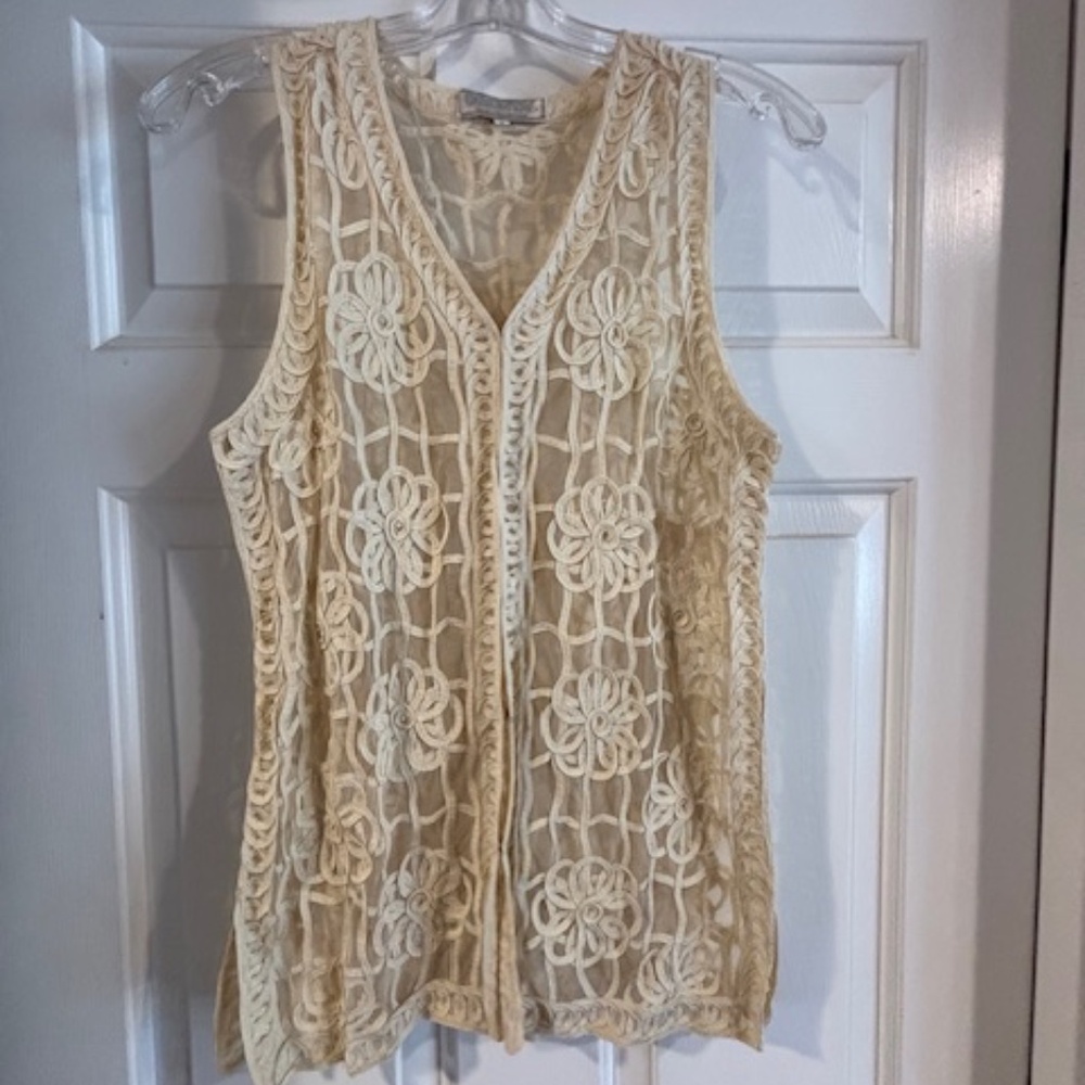 Oriental Silk Collection Vest- Beautiful- Large Very nice!